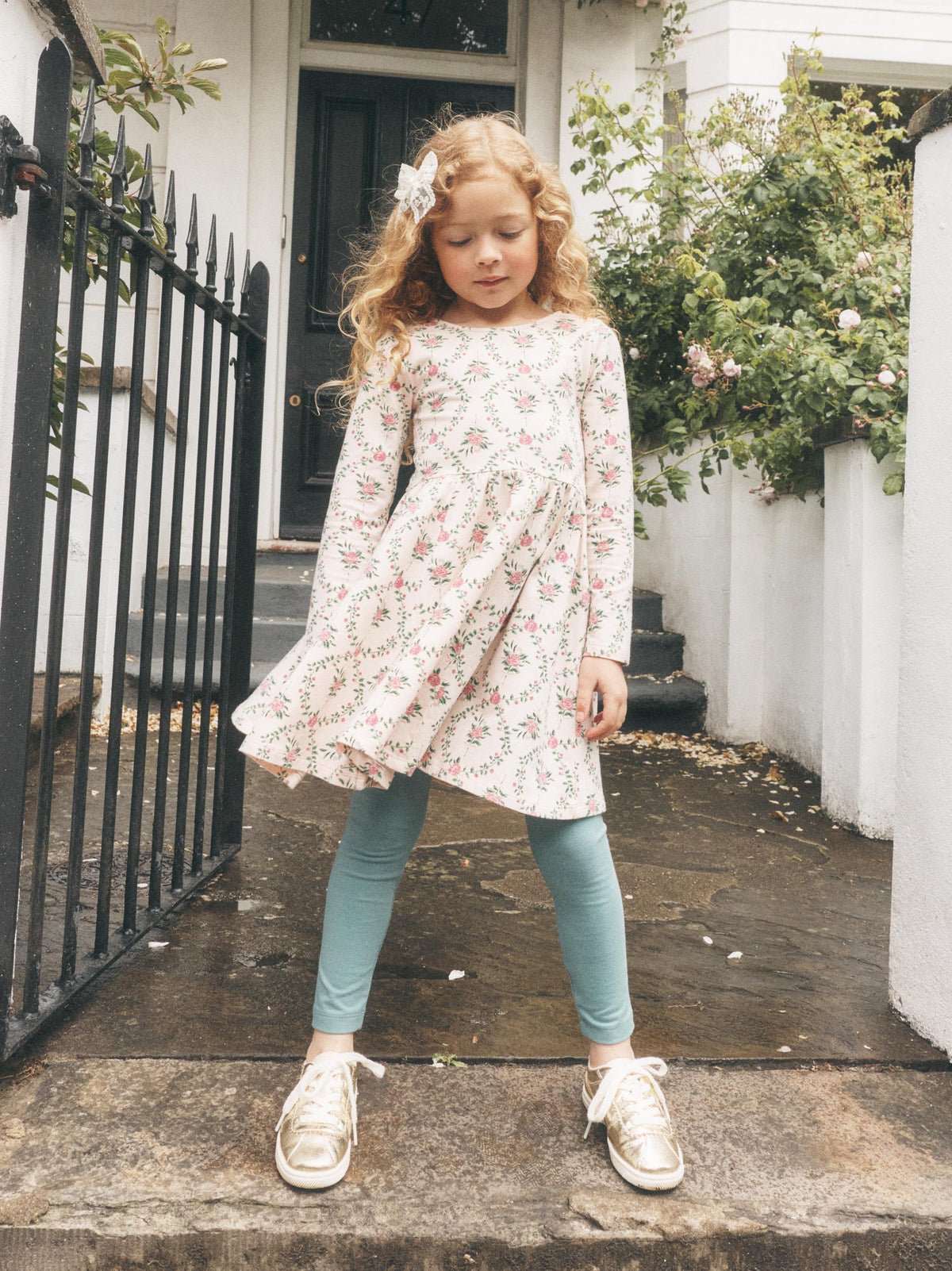 Printed Ballet Dress-wallpaper floral