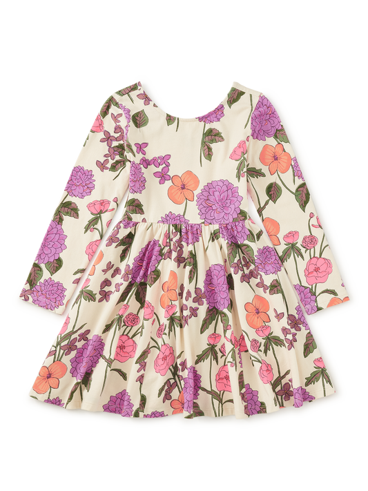 Printed Ballet Dress-English Dahlia