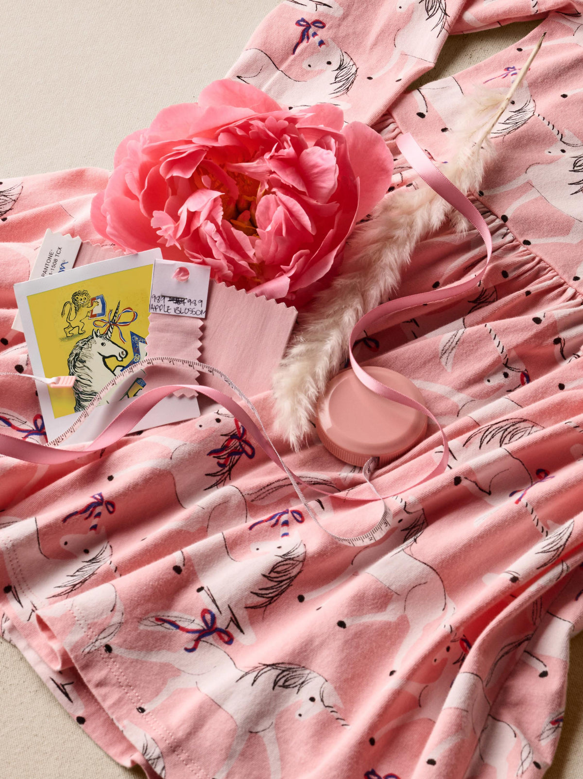 Tiered Skirted Dress- Royal Unicorn