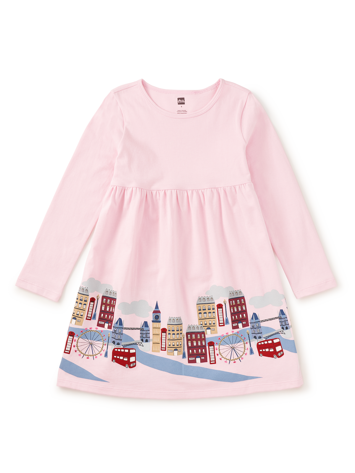 London Cityscape Skirted Dress