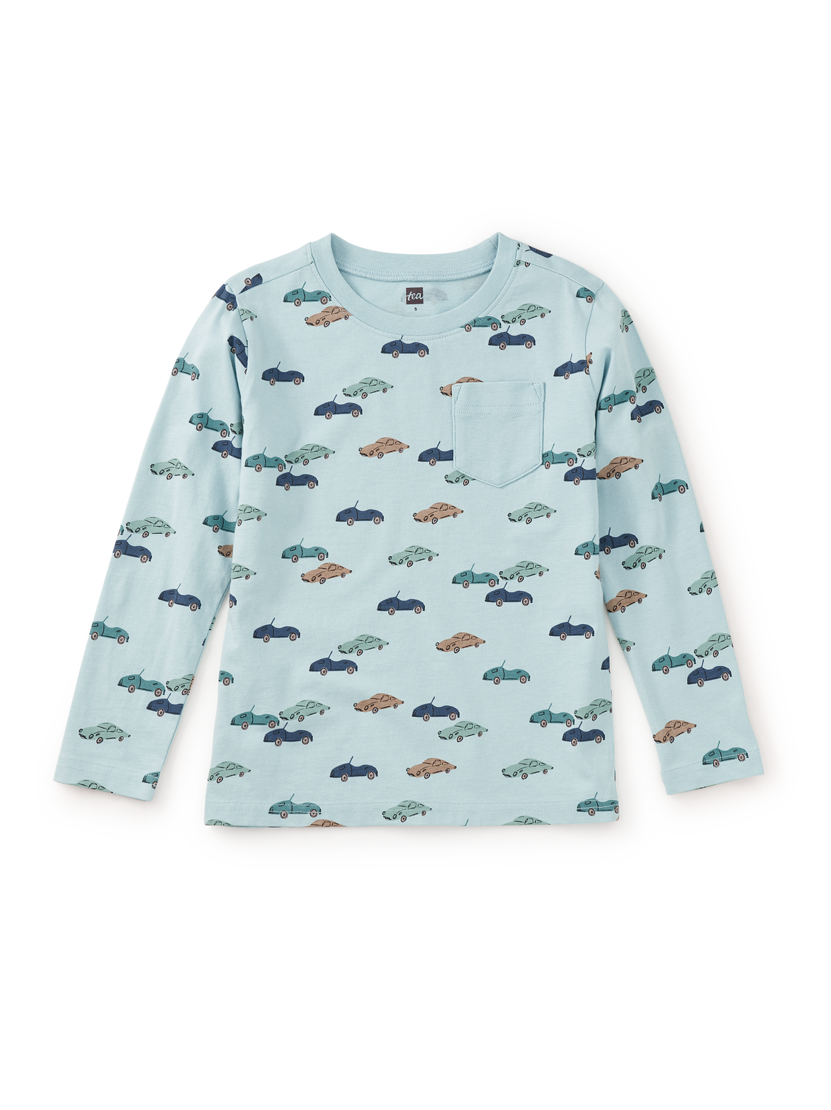 Long Sleeve Printed Pocket Tee