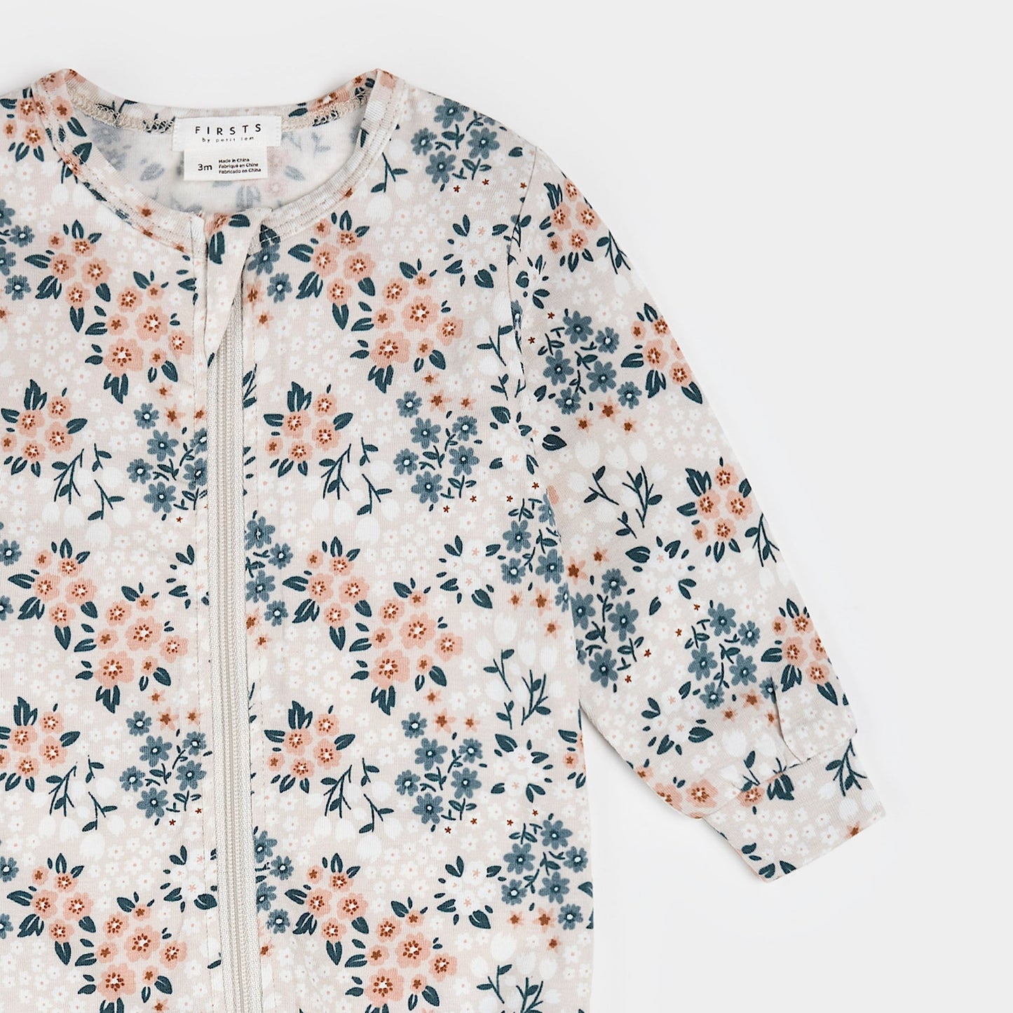 Spring Flowers Print on Creme Sleeper