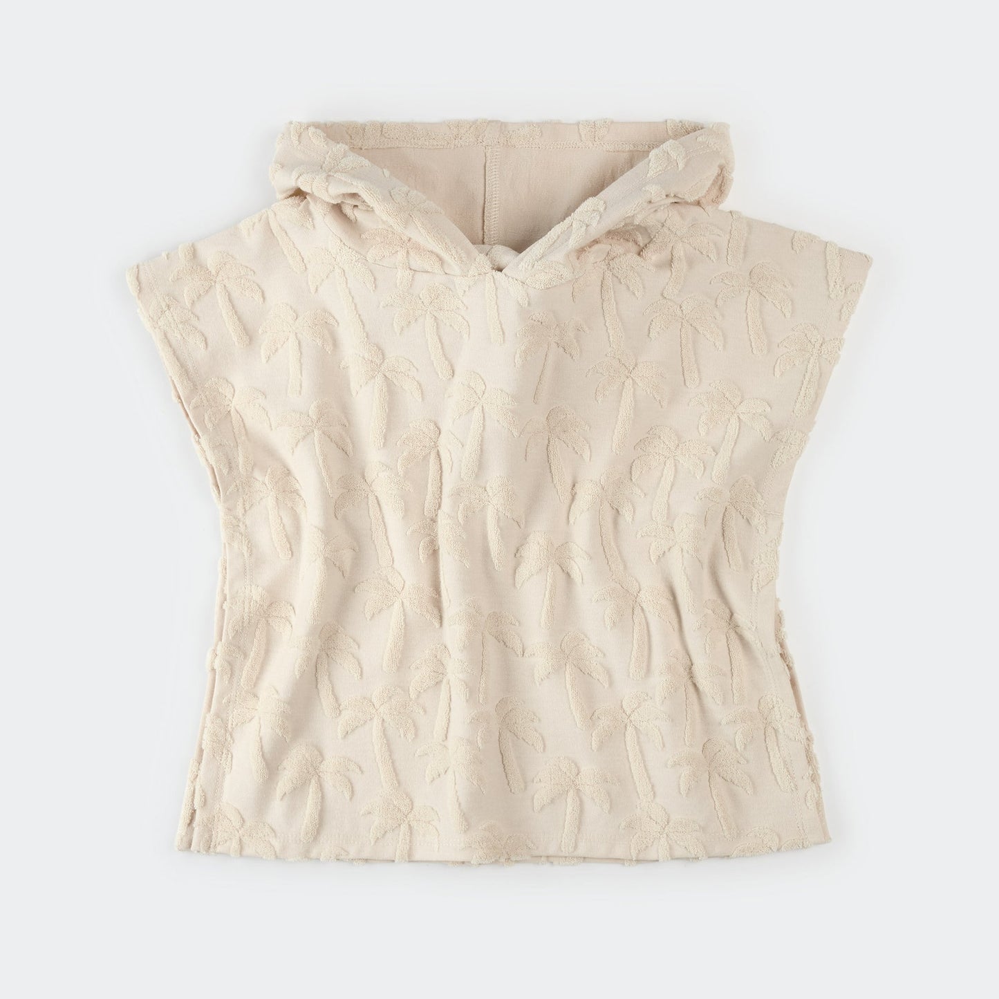 Palm Trees on Beige Beach Poncho