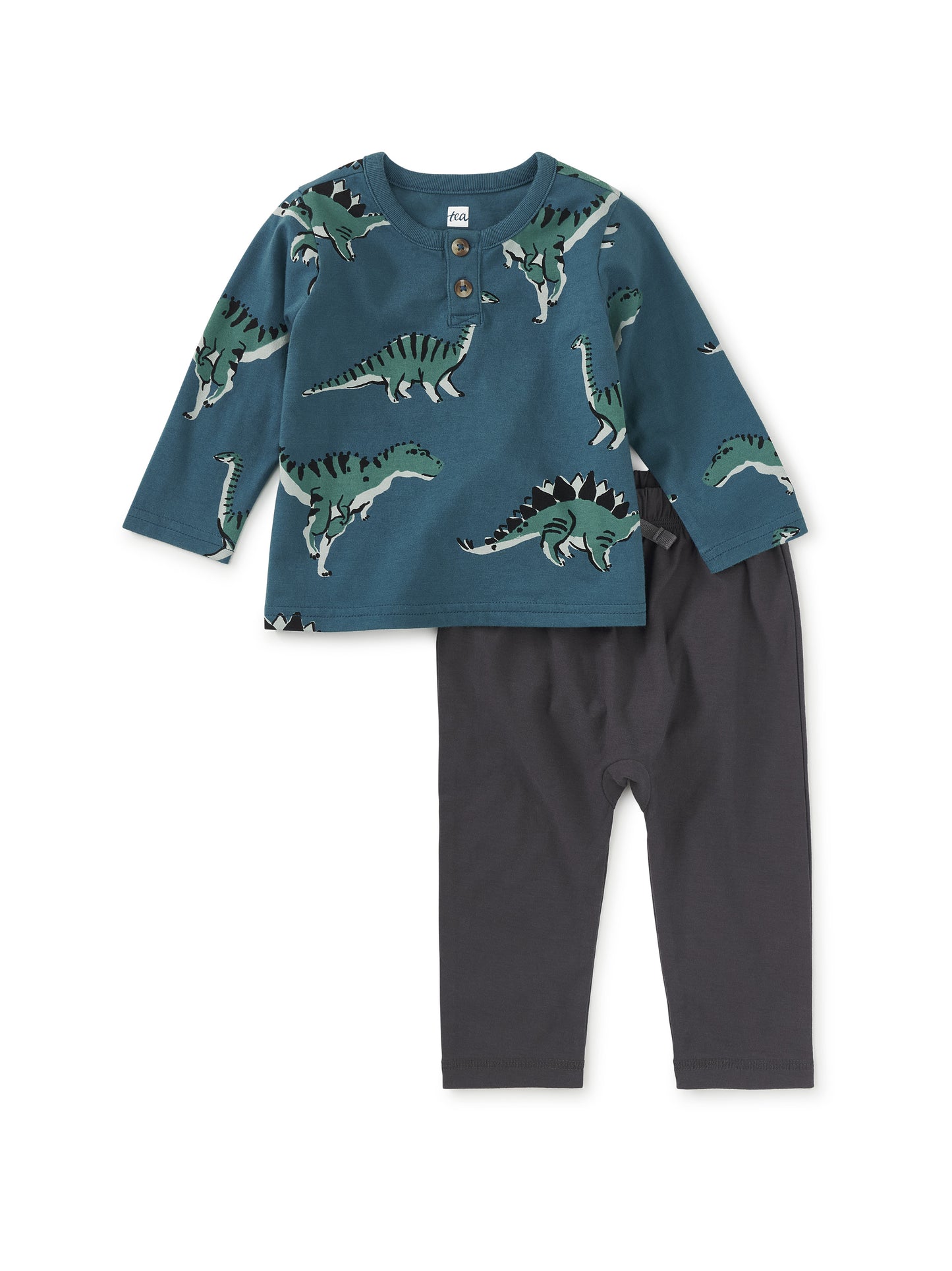 Henley Baby Set Dynamic Dinos