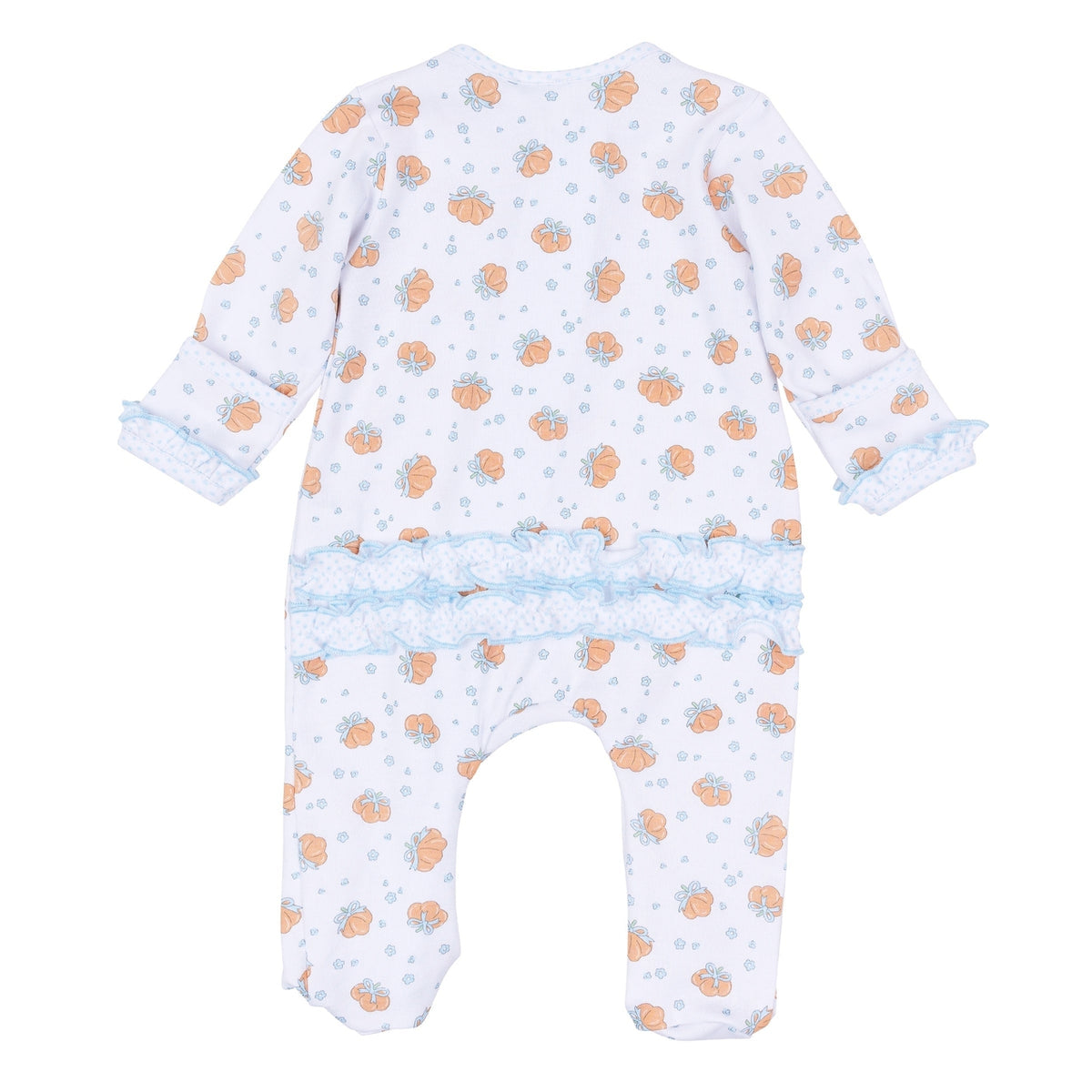 Prettiest in the Patch Ruffle Zip Footie