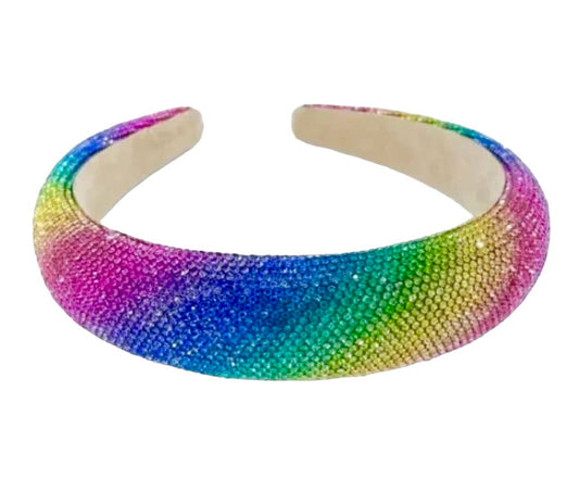 Rainbow Crystal Studded Fashion Headband Hair Accessories