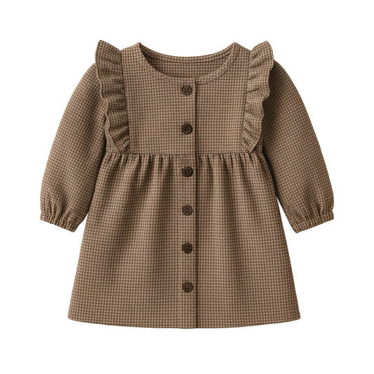 Rya Flannel Ruffle Dress