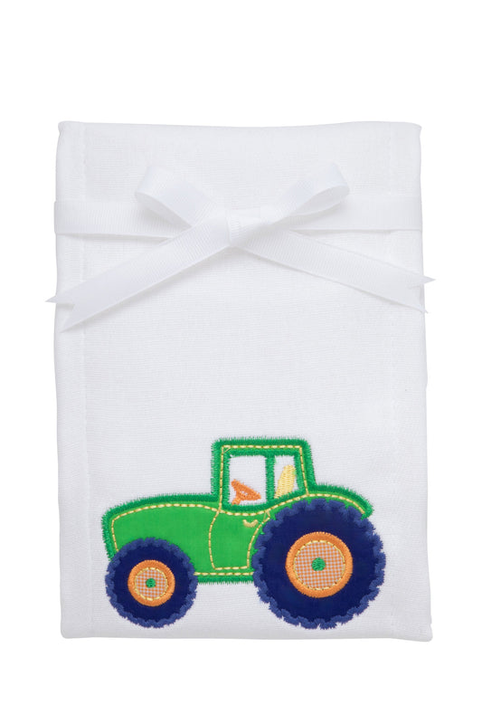 Tractor Applique Burp