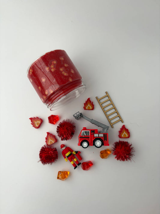 Fireman Sensory Dough Mini Jar