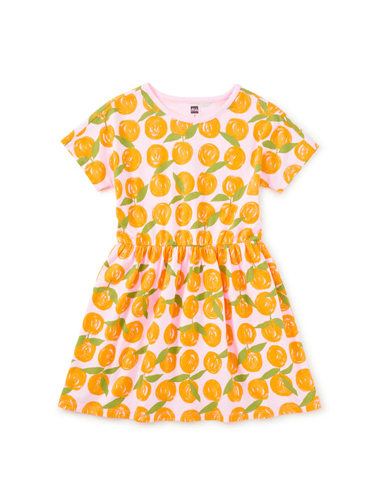 SHORT SLEEVE TWIRL DRESS