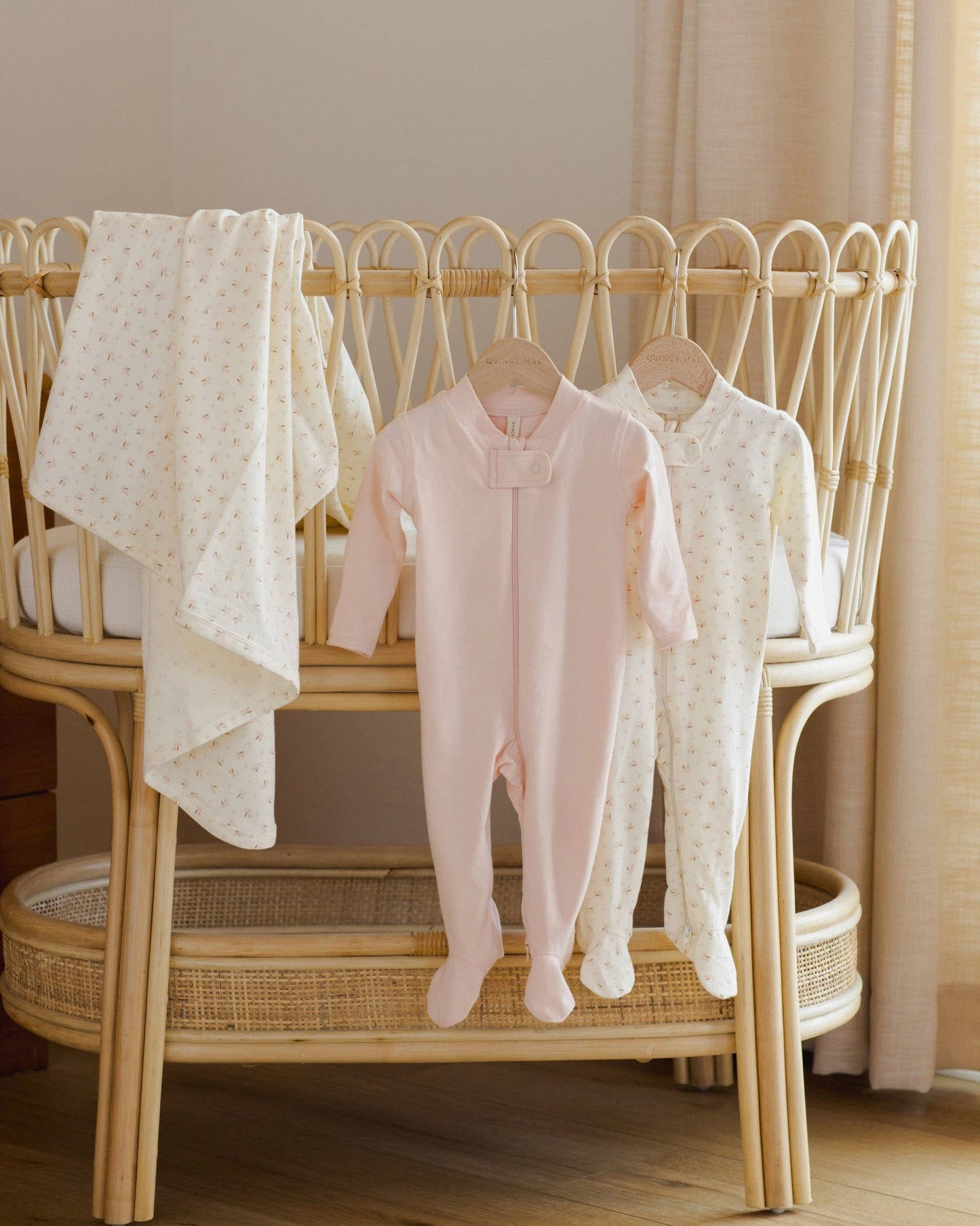Zip Longsleeve Sleeper Footie Petal