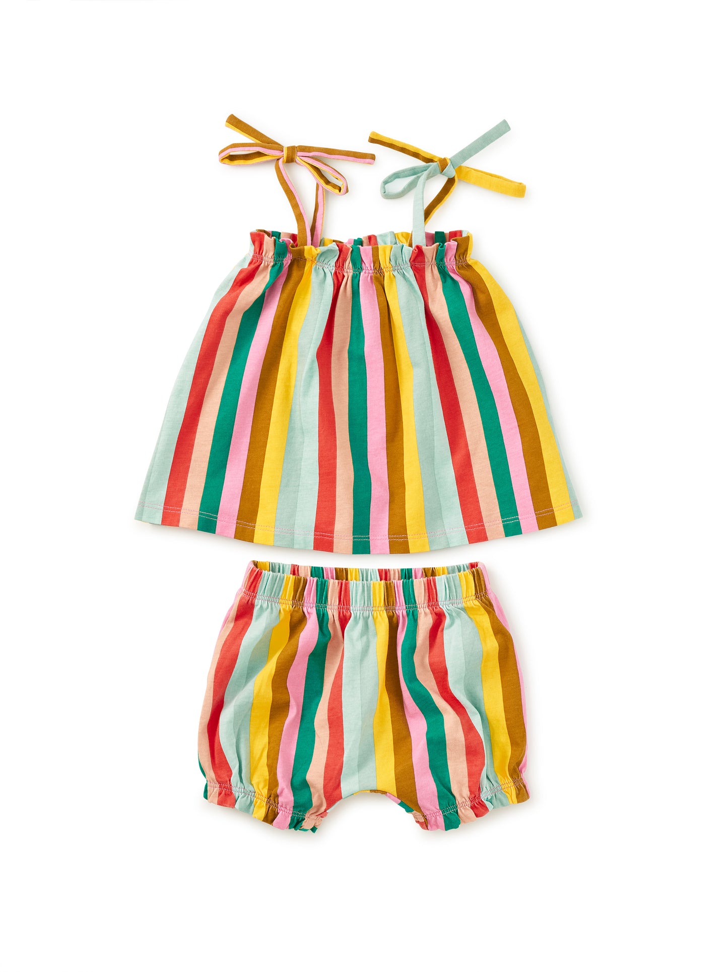 Tie Shoulder Baby Set San Sebastian Stripe