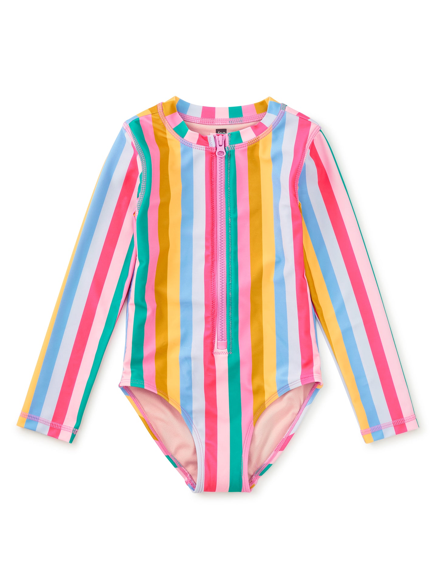Long Sleeve One-Piece Swimsuit San Sebastian Stripe