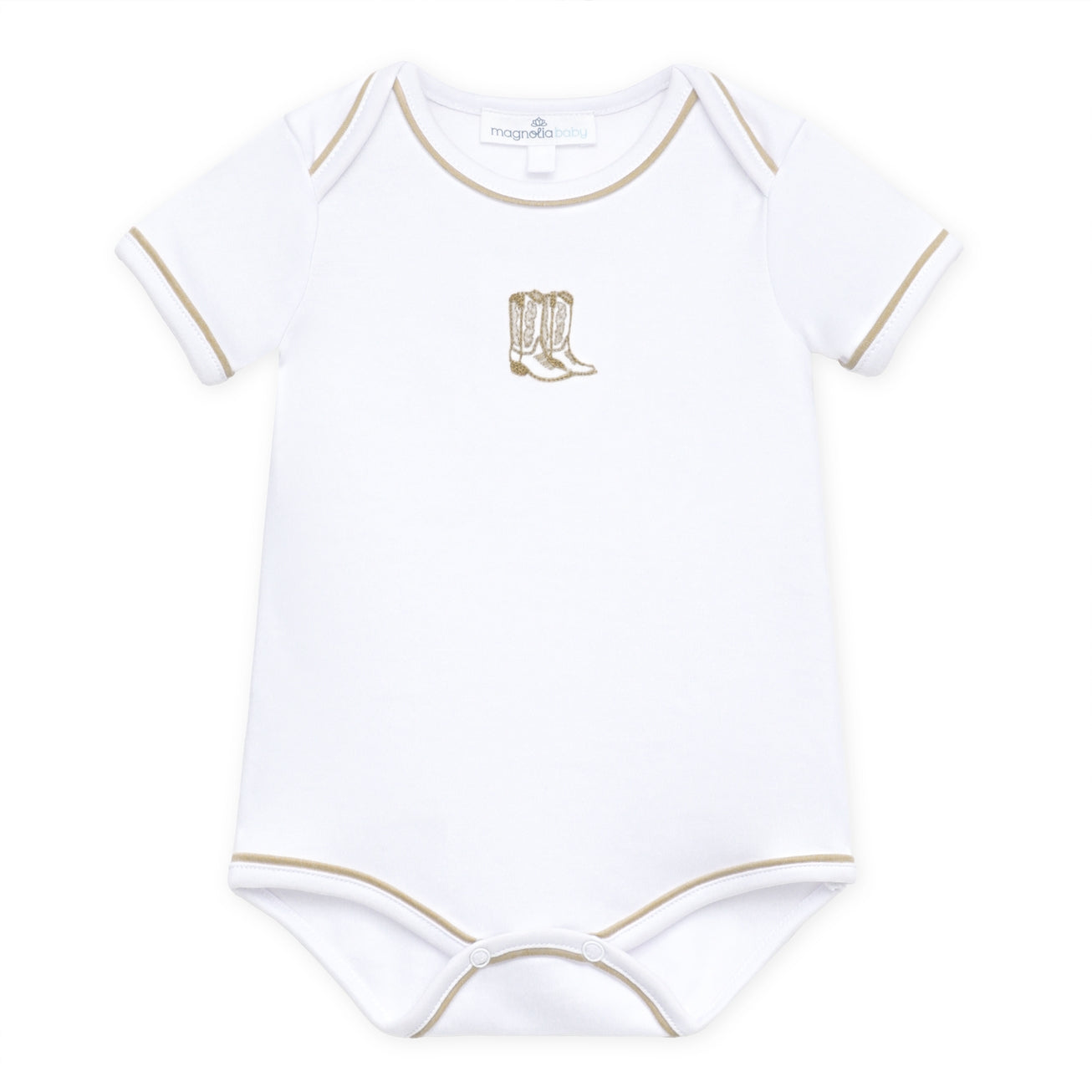 Darling Cowboy Boots Bodysuit Ivory