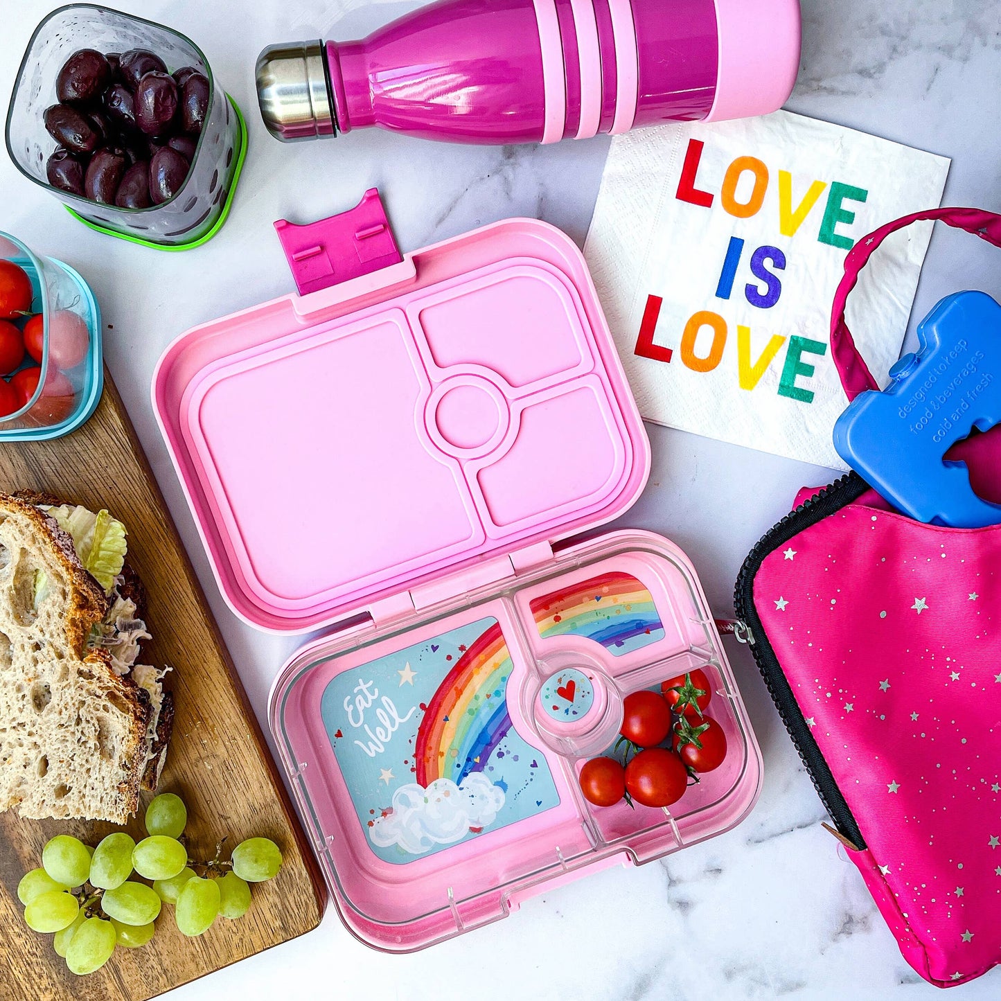 Yumbox Panino - Sandwich-Friendly Leakproof Bento Lunch Box