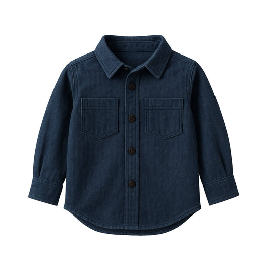 Hayes Chambray Long Sleeve Collared Shirt