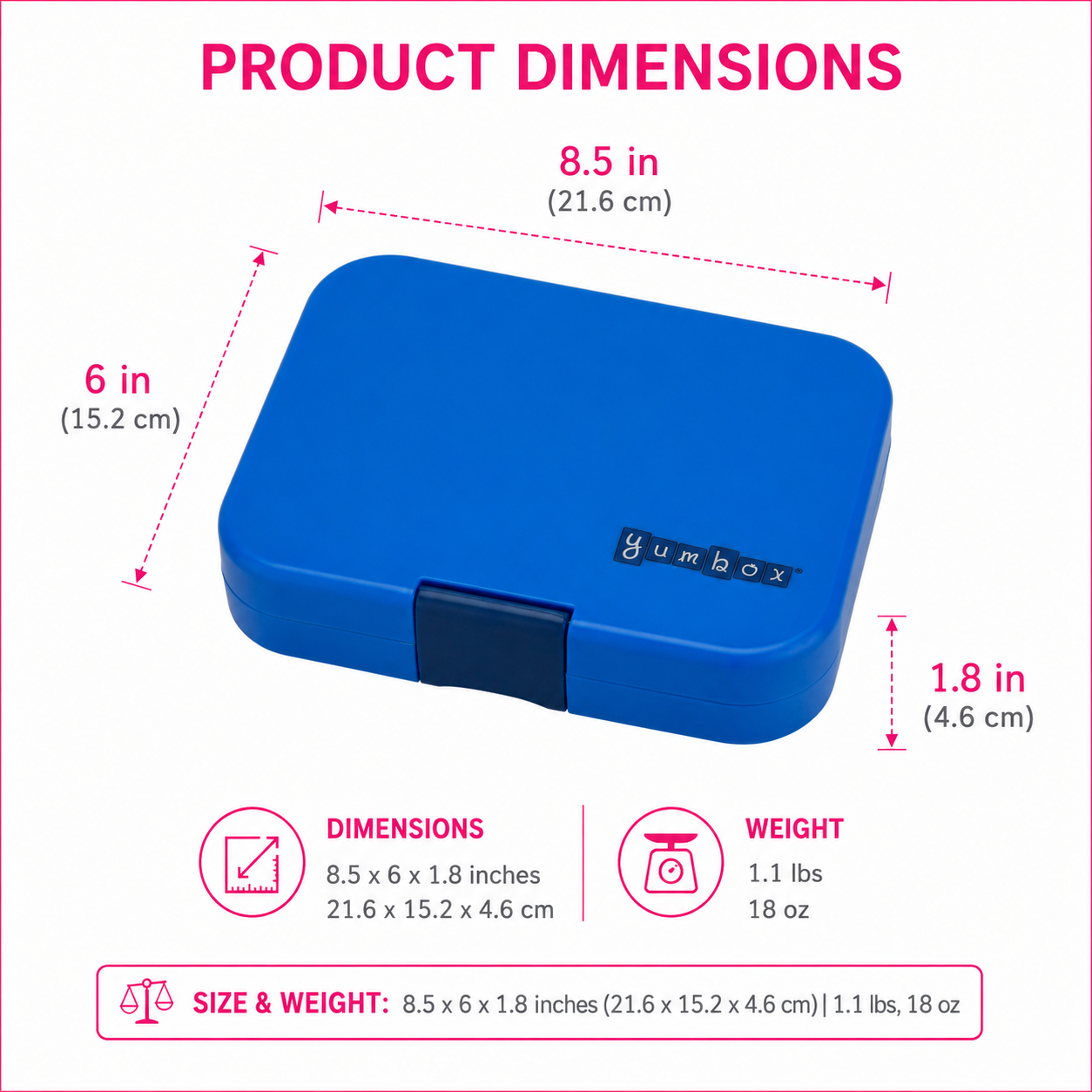 Yumbox Panino - Sandwich-Friendly Leakproof Bento Lunch Box