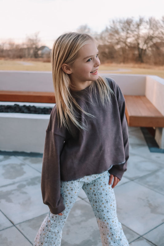 Taupe  Fleece Sweater