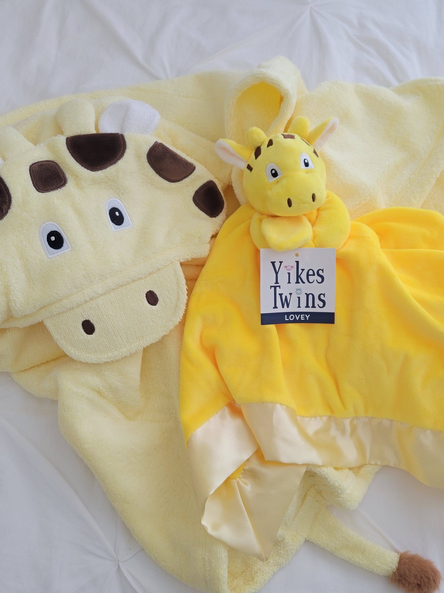 Giraffe Lovey security blanket for travel and bedtime