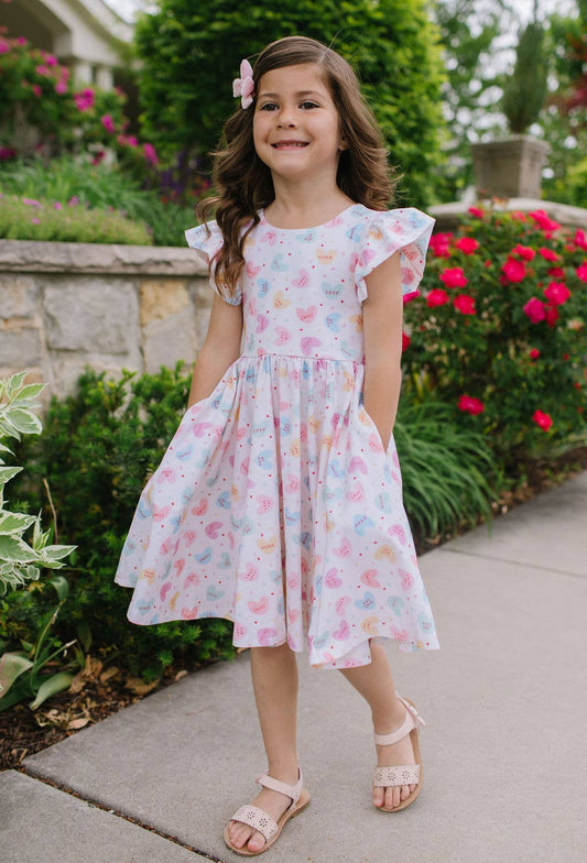 Olivia Dress in Candy Hearts