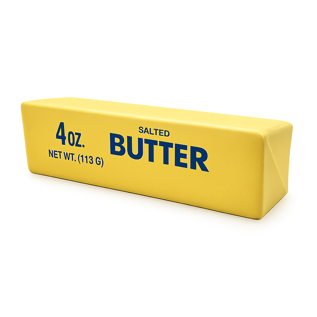 6" Butter Stick Slow-Rise Squishy Toy