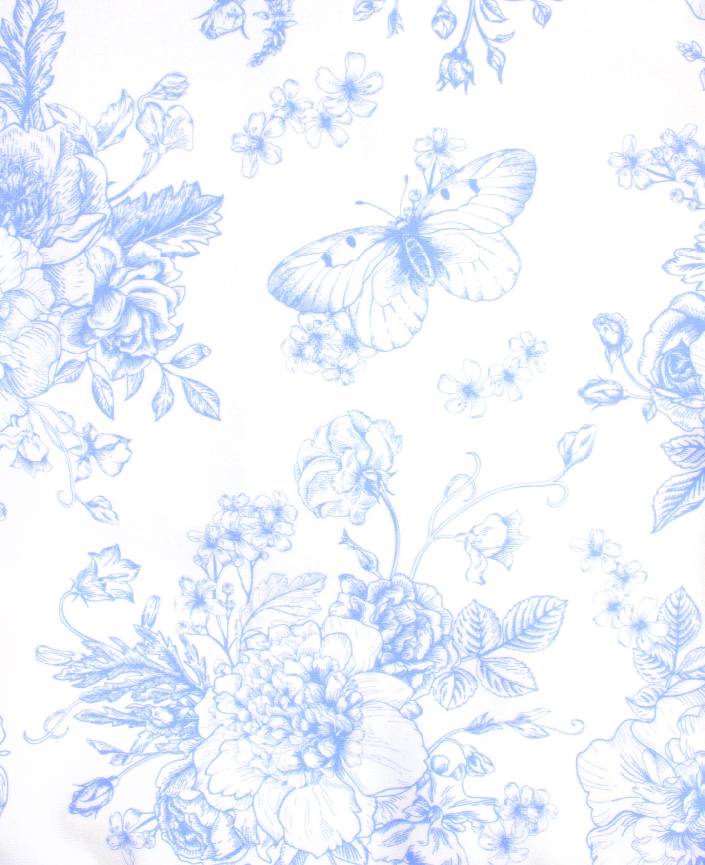 Periwinkle Butterfly Garden Long Sleeve One Piece