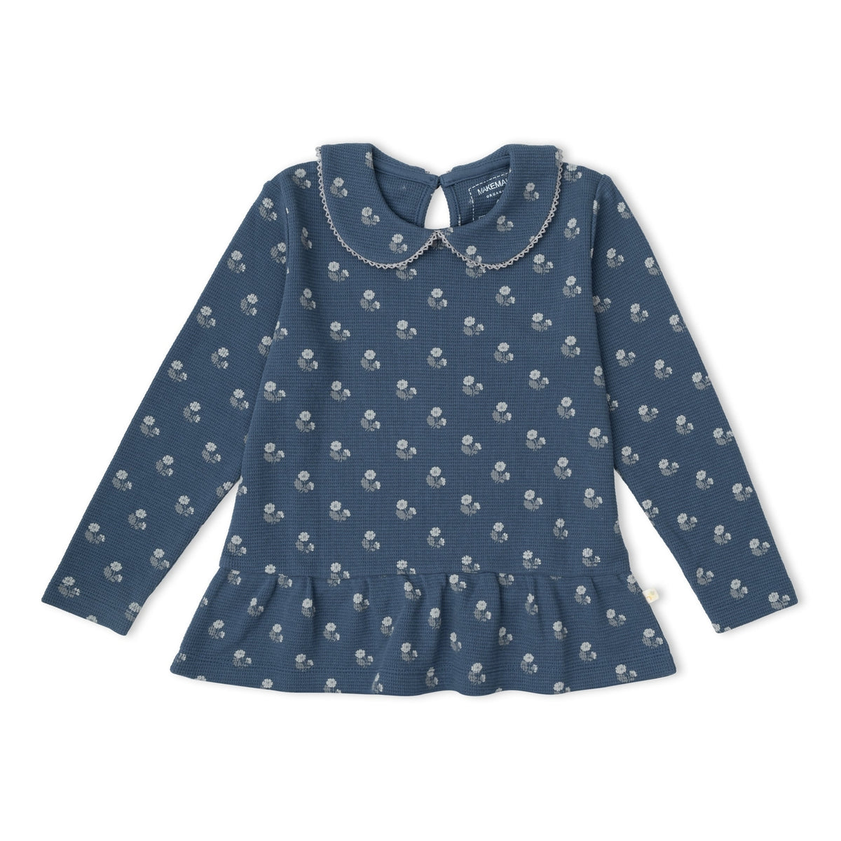 Organic Collar Peplum Top