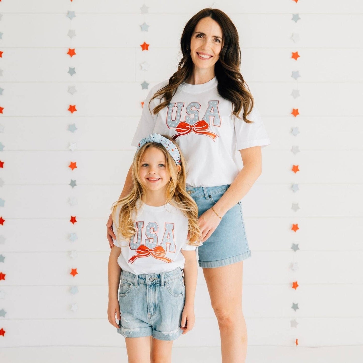USA Stars & Bow Patch T-Shirt