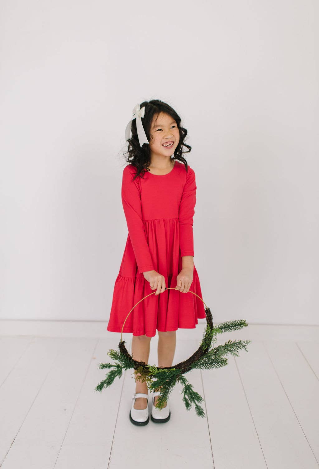 Gwendolyn Ruffle in Scarlet | Girls Dress 