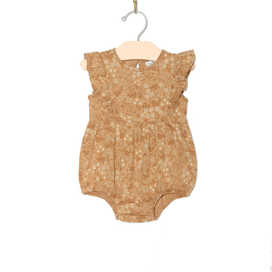 Flutter Front Romper- Tulips
