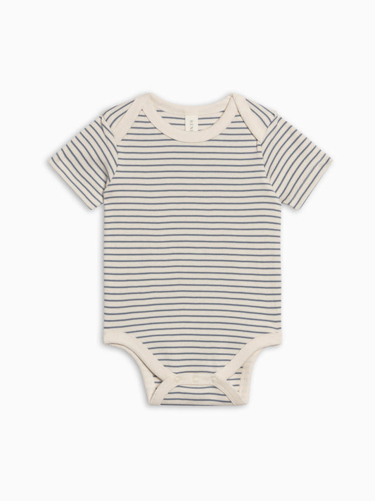 Afton Bodysuit - Bay Stripe / Ivory + Sea