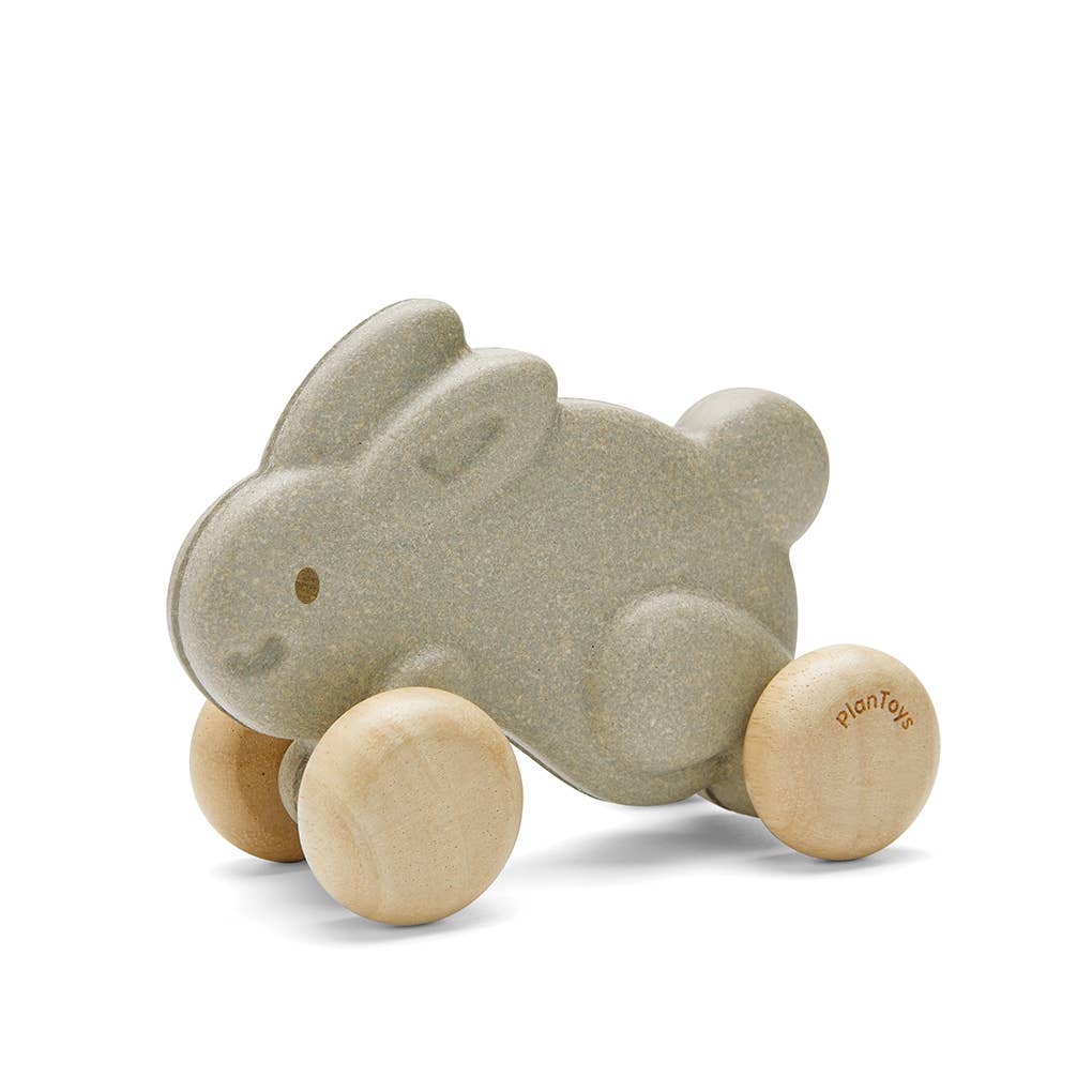 Push Along Bunny - Gray