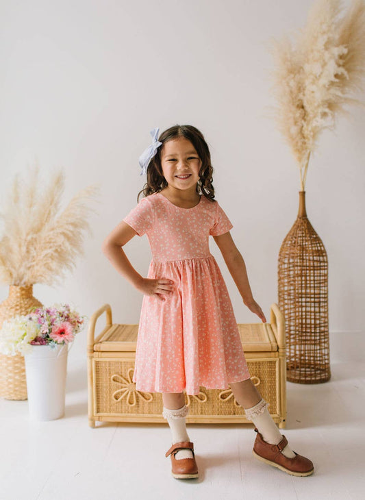 Classic Twirl Dress in Painted Petal