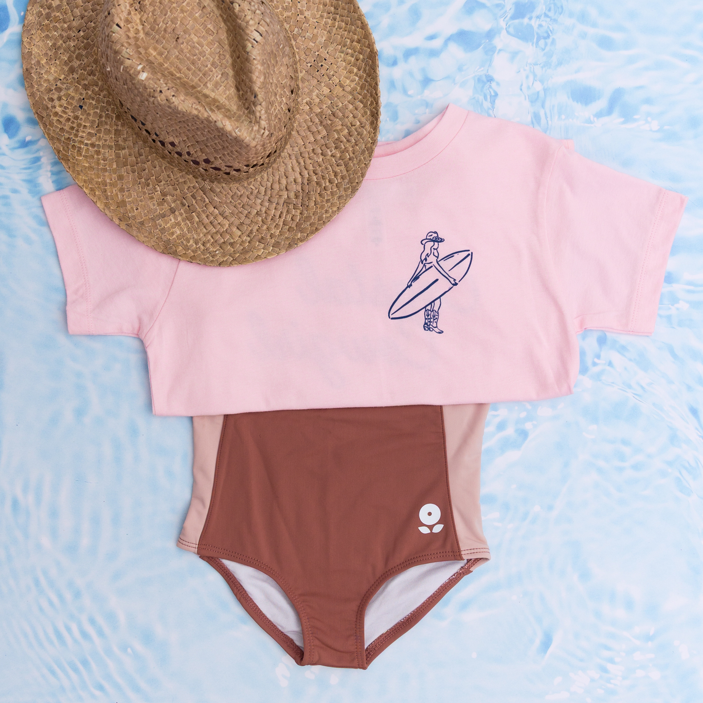 Coastal Cowgirl Surfboard Girls Tee