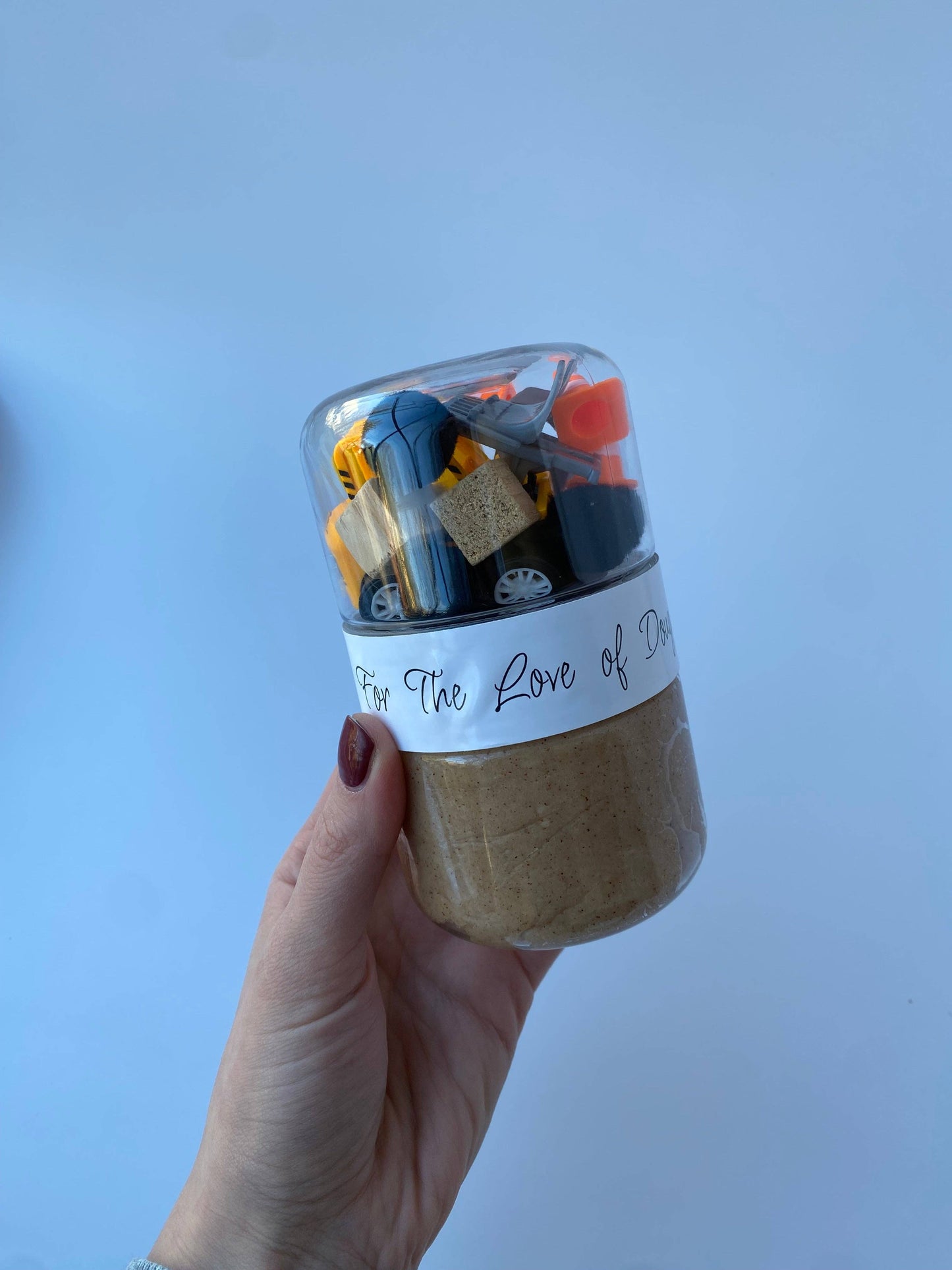 Construction Sensory Dough Double Jar