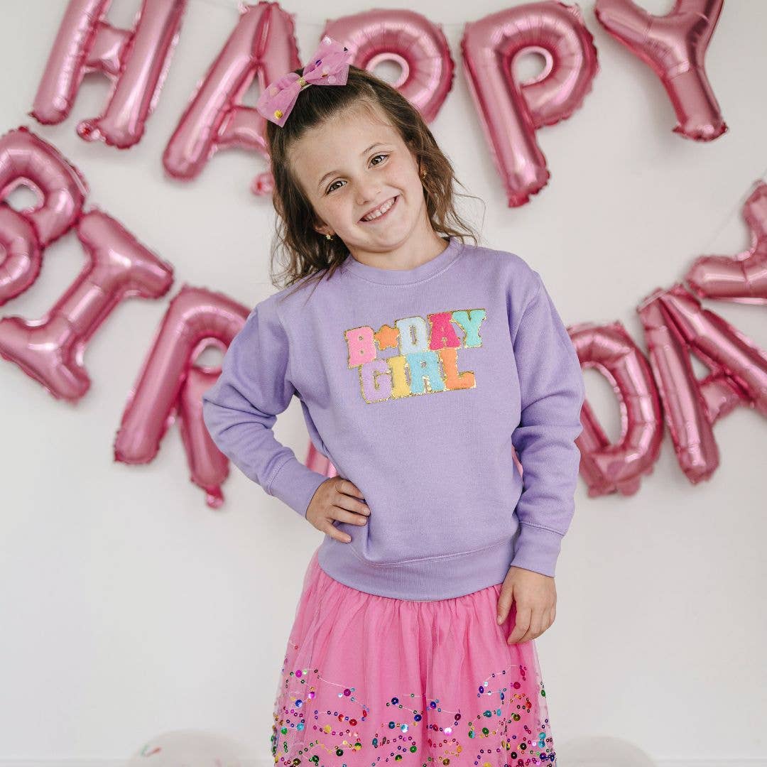 Birthday Girl Patch Sweatshirt