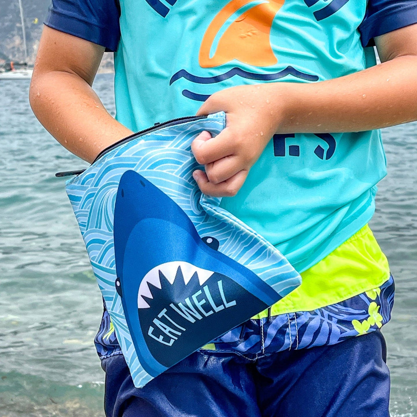 Reusable Sandwich Bag - Set of 2 -Pacific Shark & Monsters