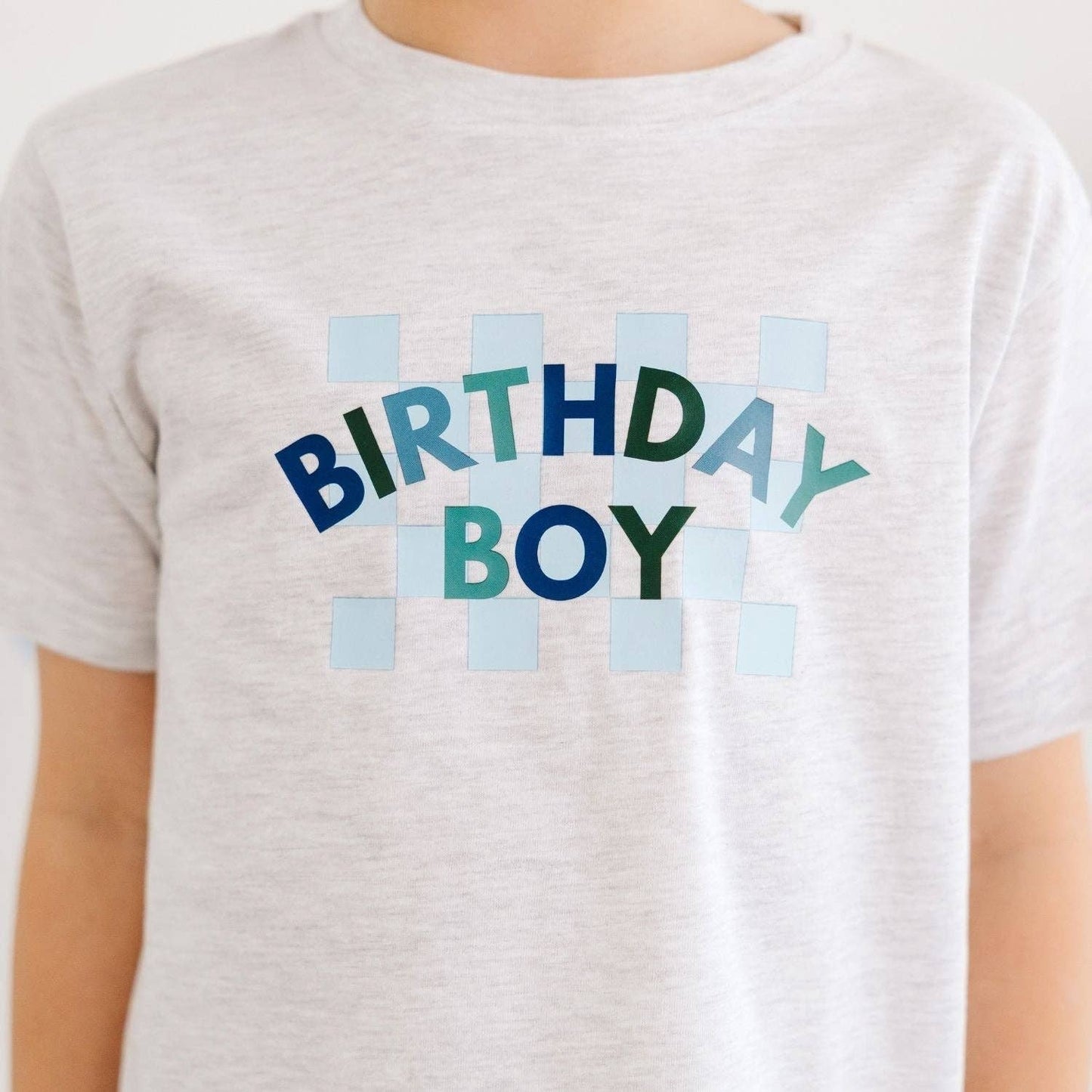 Birthday Boy Checker T-Shirt