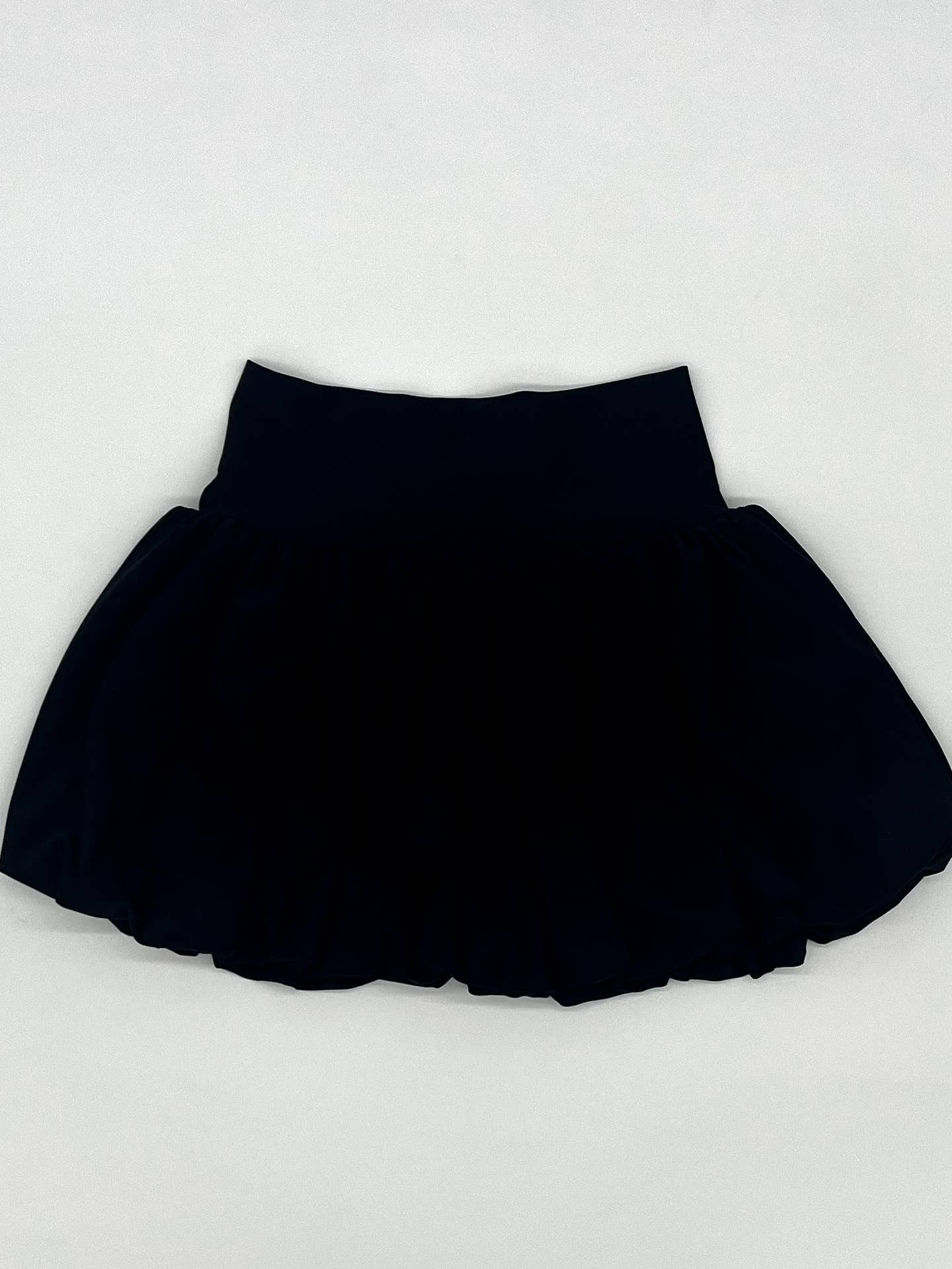 Black Athletic Bubble Skirt