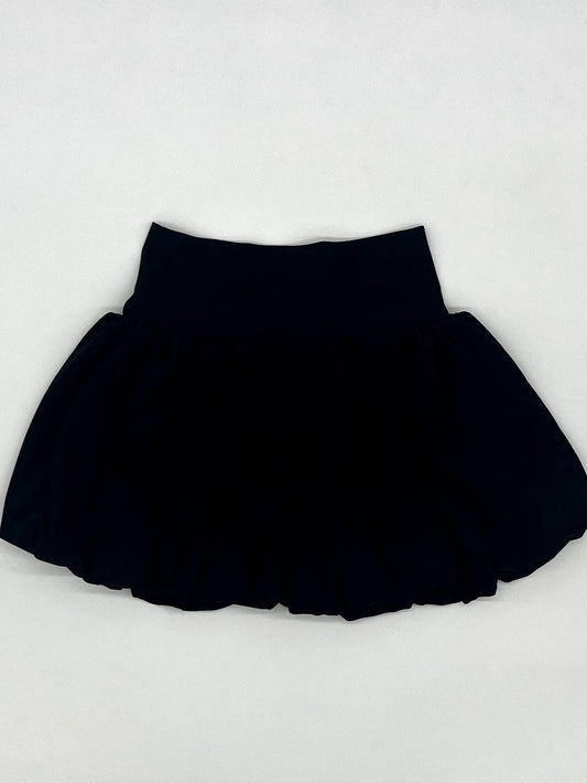 Black Athletic Bubble Skirt