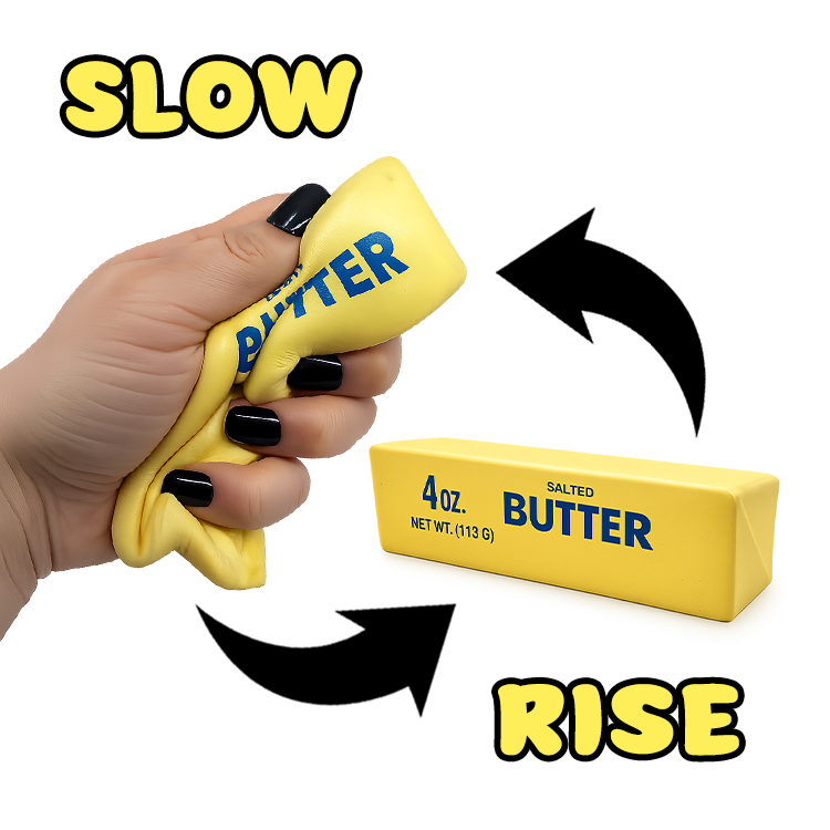 6" Butter Stick Slow-Rise Squishy Toy