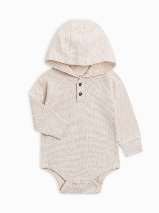 Cole Waffle Knit Hoodie Bodysuit