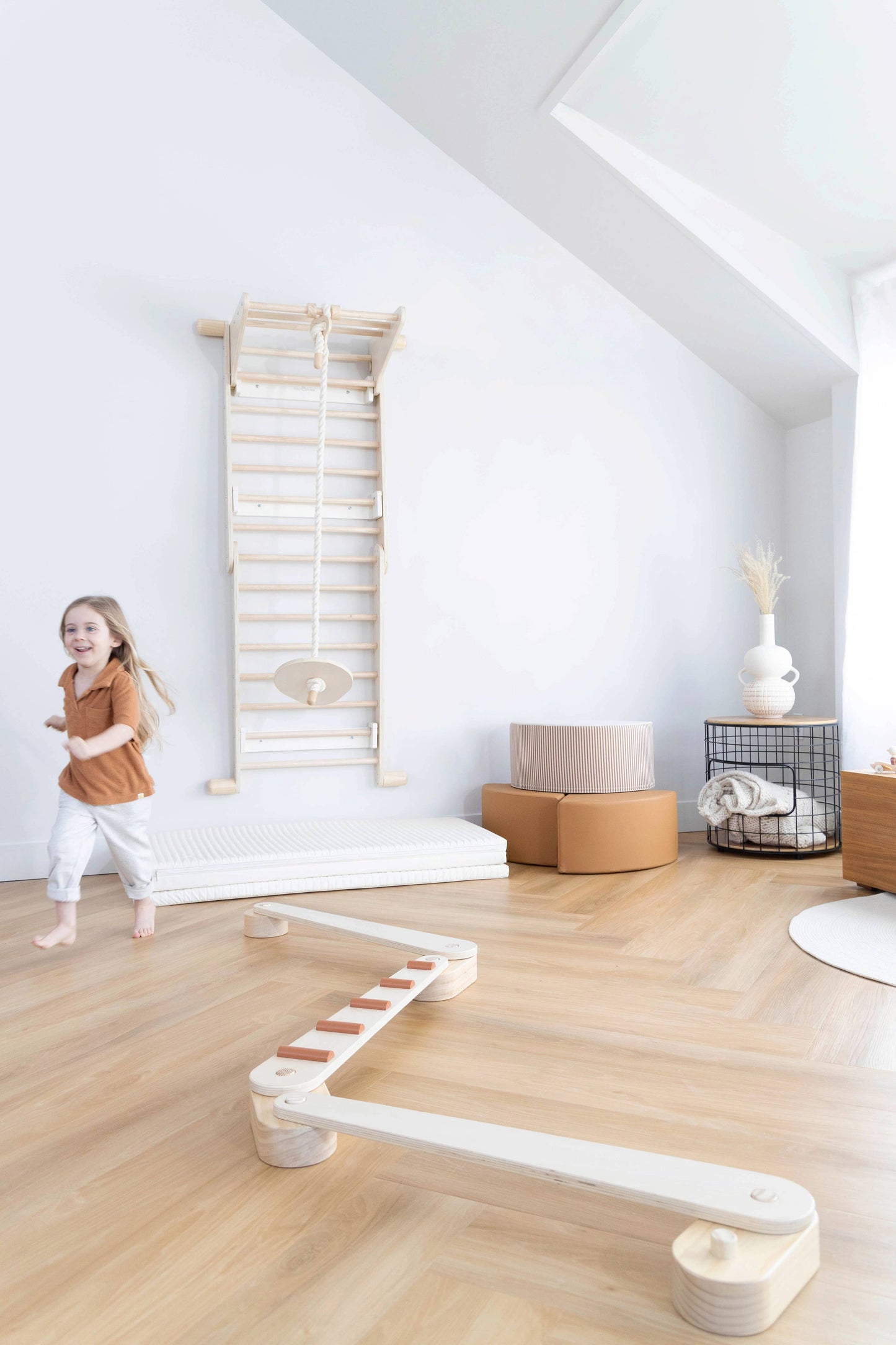 Wooden Balance Beams Set - Stripes