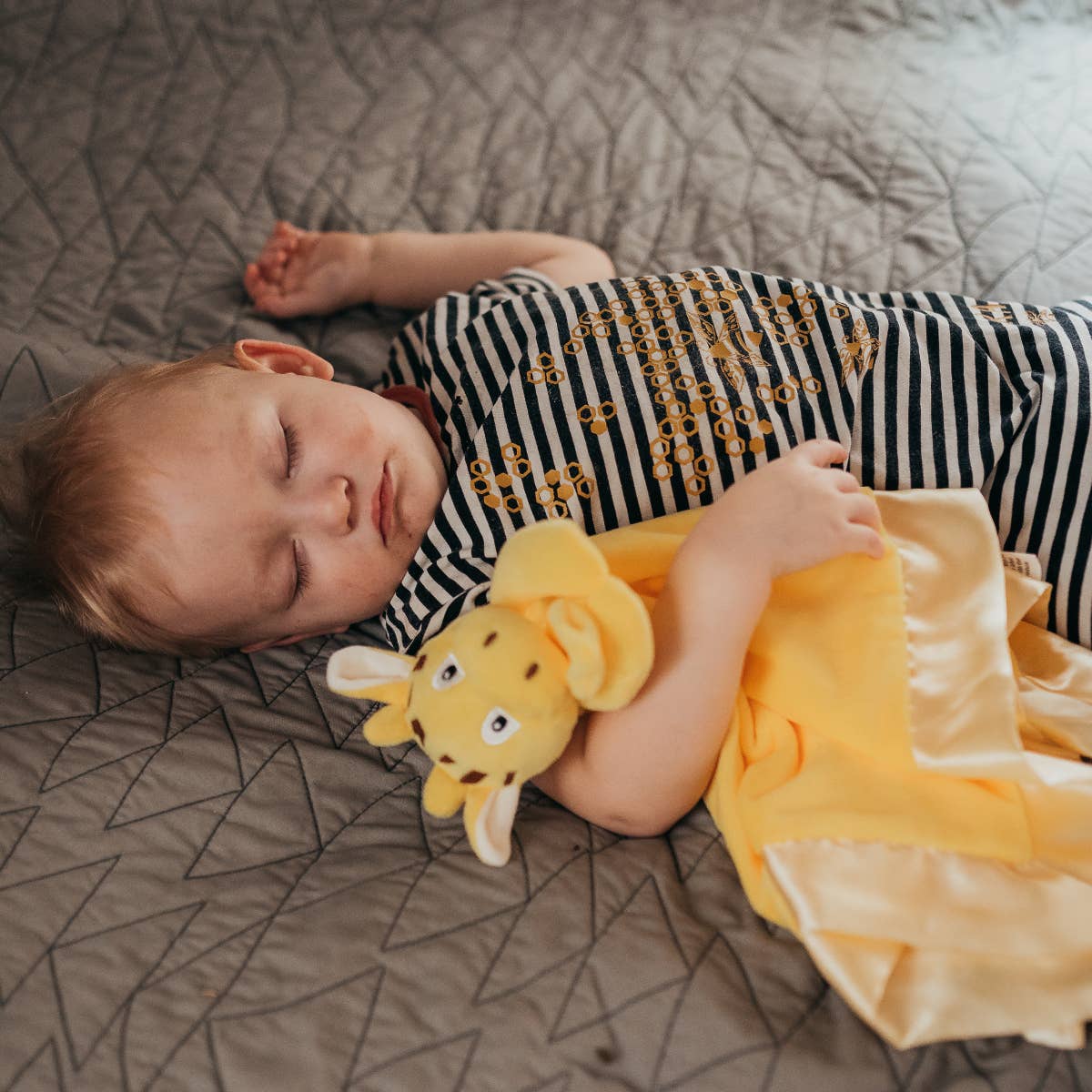 Giraffe Lovey security blanket for travel and bedtime