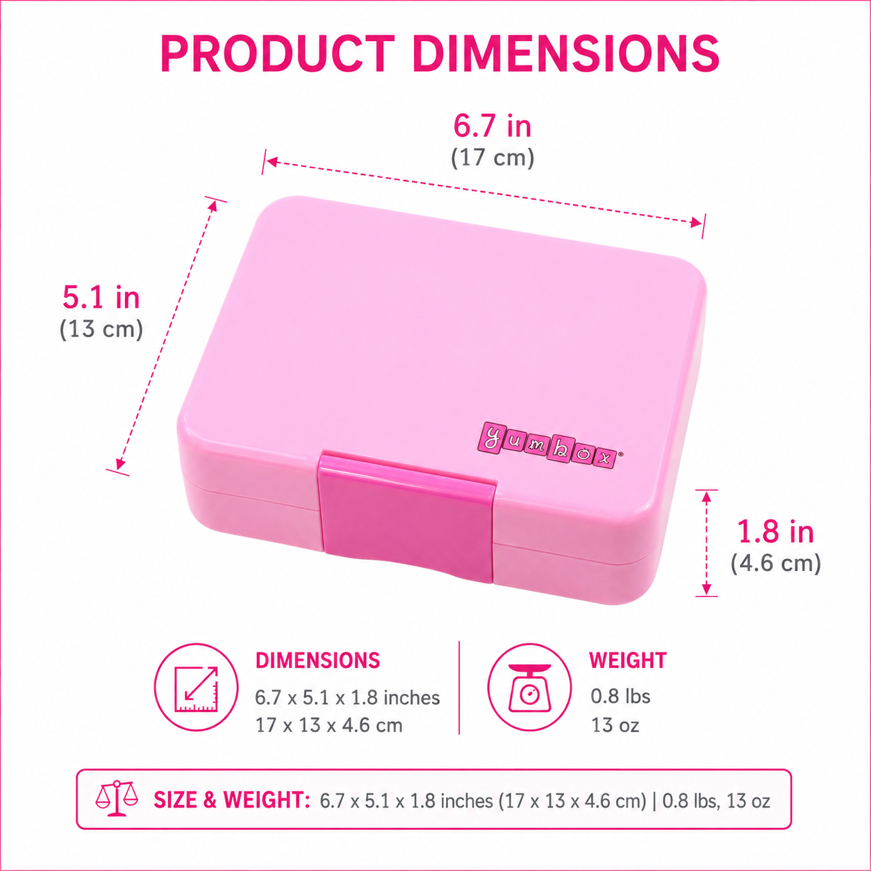 Yumbox Snack - Small Size Bento Lunch Box