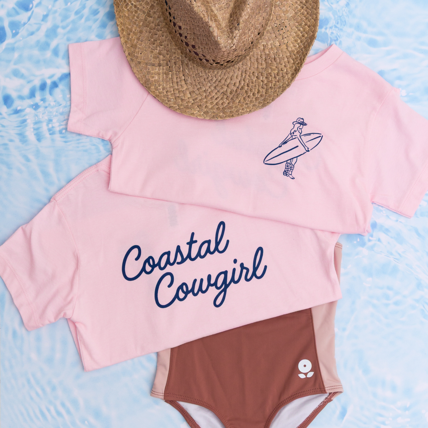 Coastal Cowgirl Surfboard Girls Tee
