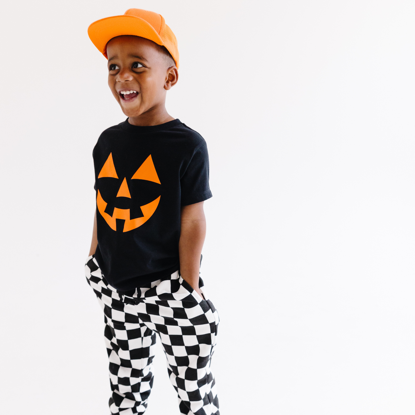 Jack O Lantern Face Halloween Toddler and Youth T-Shirt