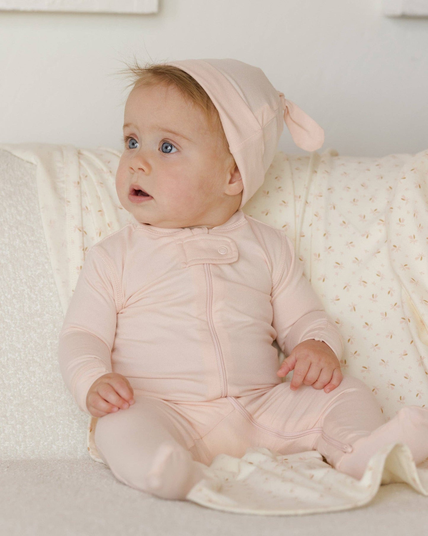 Zip Longsleeve Sleeper Footie Petal
