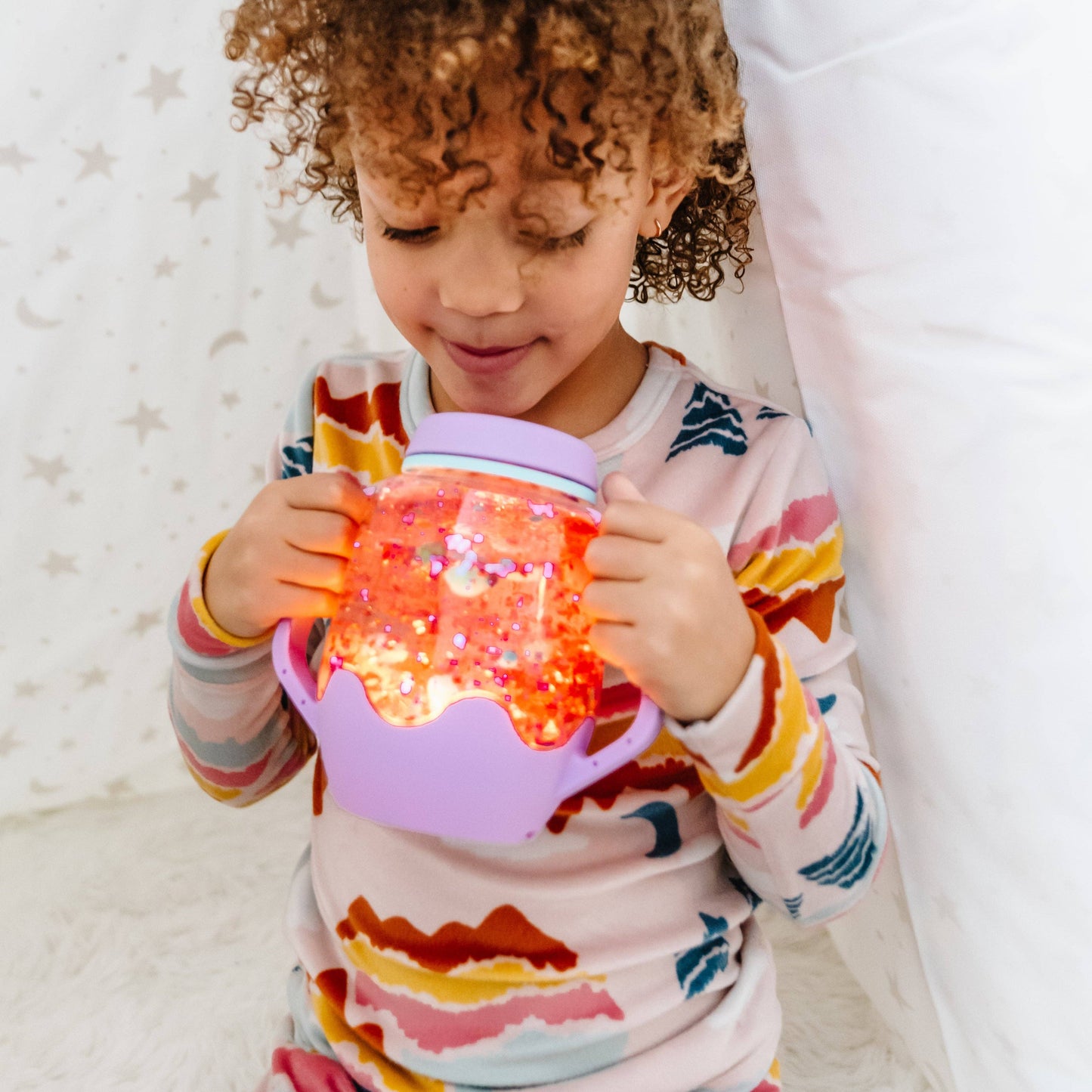 Purple Sensory Play Jar