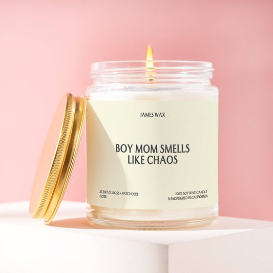 Boy Mom Smells Like Chaos Candle